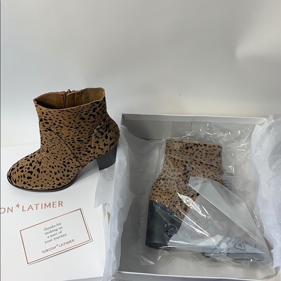 💥HP💥🆕Gibson & Latimer Lessonii Leopard Booties - Picture 8 of 9